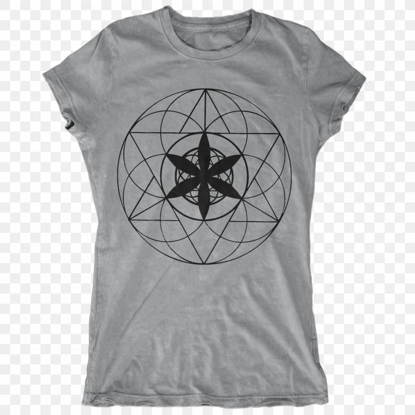 T-shirt Hoodie Sleeve Top, PNG, 2000x2000px, Tshirt, Active Shirt, Black, Clothing, Geometry Download Free