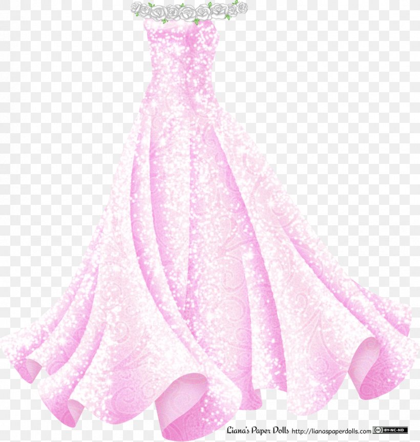 Dress Pink Ball Gown Evening Gown, PNG, 976x1028px, Watercolor, Cartoon, Flower, Frame, Heart Download Free