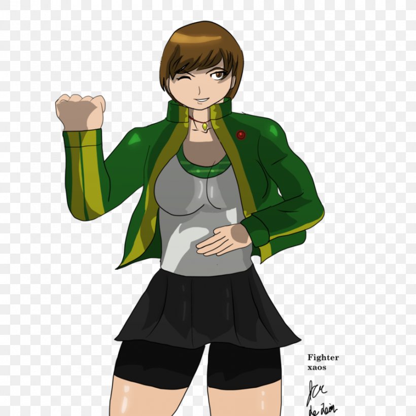 Shin Megami Tensei: Persona 4 Chie Satonaka Fan Art Character, PNG, 894x894px, Watercolor, Cartoon, Flower, Frame, Heart Download Free