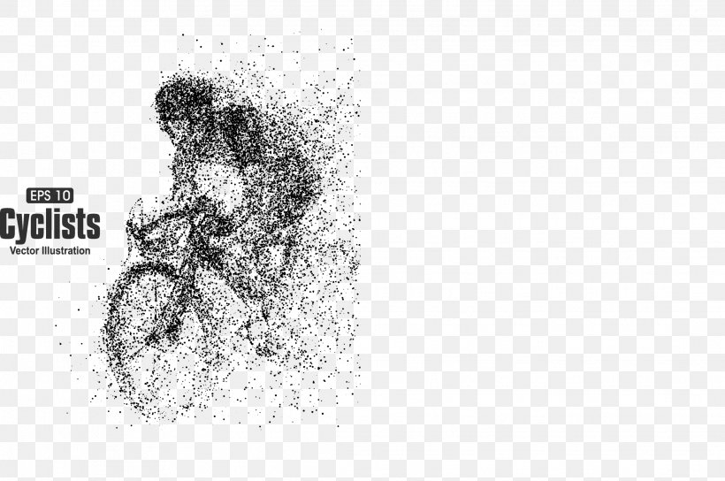 Cycling Euclidean Vector Illustration, PNG, 2237x1486px, Cycling, Art, Bicycle, Black And White, Brand Download Free