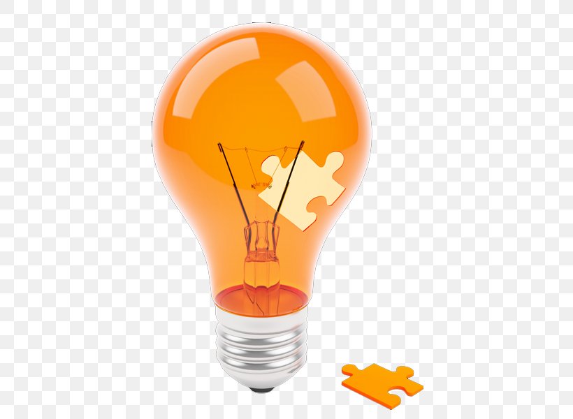 Incandescent Light Bulb, PNG, 500x600px, Incandescent Light Bulb, Lighting, Logo, Orange, Presentation Download Free
