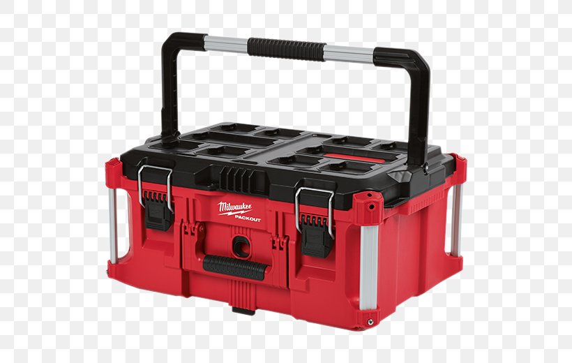 Milwaukee 48-22-8425 PACKOUT Large Tool Box Milwaukee 22 In. Packout Modular Tool Box Storage System Tool Boxes ToolBarn.com, Inc., PNG, 520x520px, Tool, Automotive Exterior, Box, Handle, Hardware Download Free