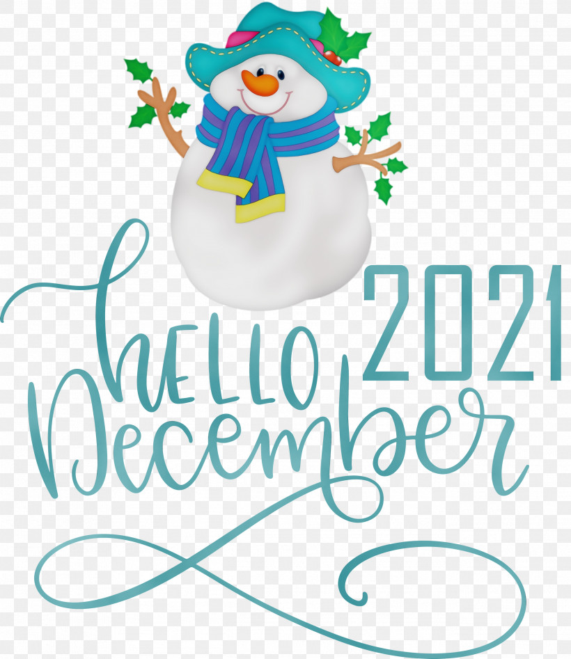 Christmas Day, PNG, 2596x3000px, Hello December, Cartoon, Christmas Day, December, Hat Download Free