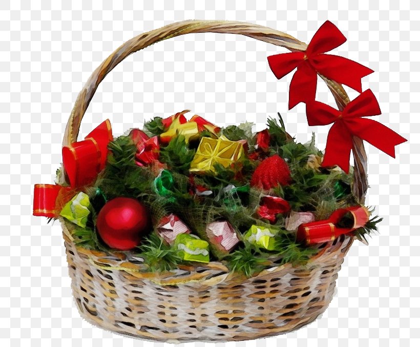 Christmas Decoration, PNG, 779x677px, Watercolor, Basket, Christmas Decoration, Flower, Food Download Free