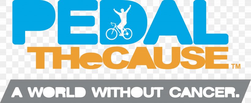 Logo Organization Pedal The Cause Public Relations World Without Cancer, PNG, 3604x1480px, Logo, Area, Blue, Brand, Communication Download Free