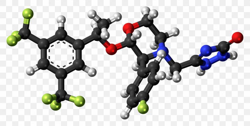 Aprepitant Ball-and-stick Model Antiemetic Chemical Compound Chemical Substance, PNG, 2000x1017px, Aprepitant, Antiemetic, Ballandstick Model, Body Jewelry, Chemical Compound Download Free