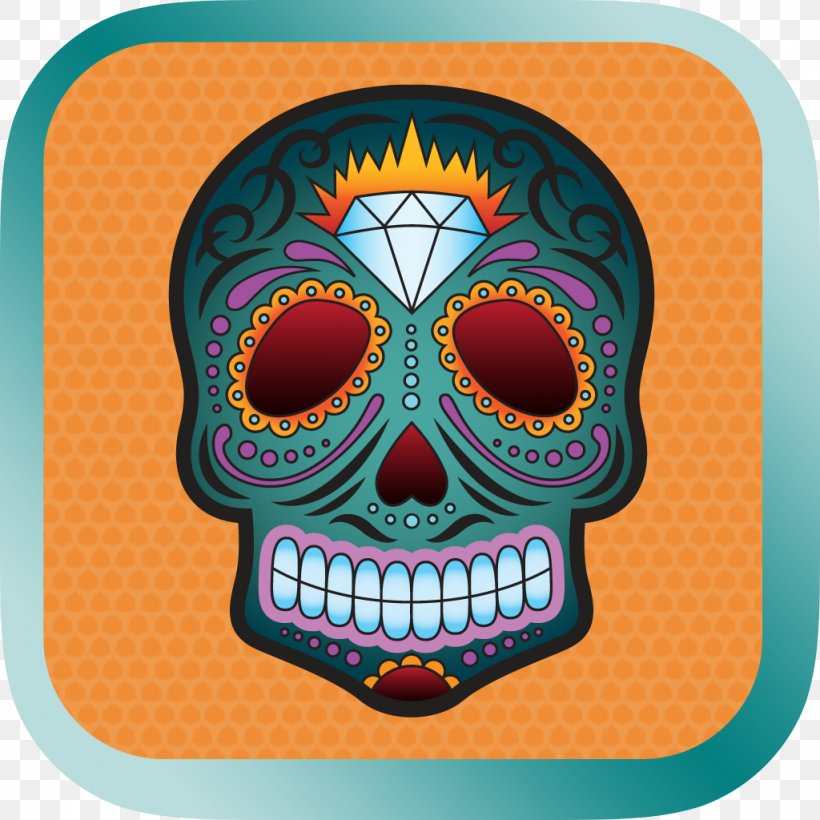 Calavera Skull Day Of The Dead, PNG, 1024x1024px, Calavera, Bone, Culture, Day Of The Dead, Female Download Free