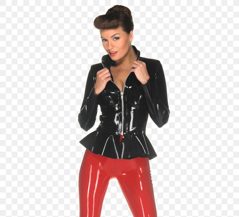 Leather Jacket Latex Catsuit Dress, PNG, 576x744px, Watercolor, Cartoon, Flower, Frame, Heart Download Free
