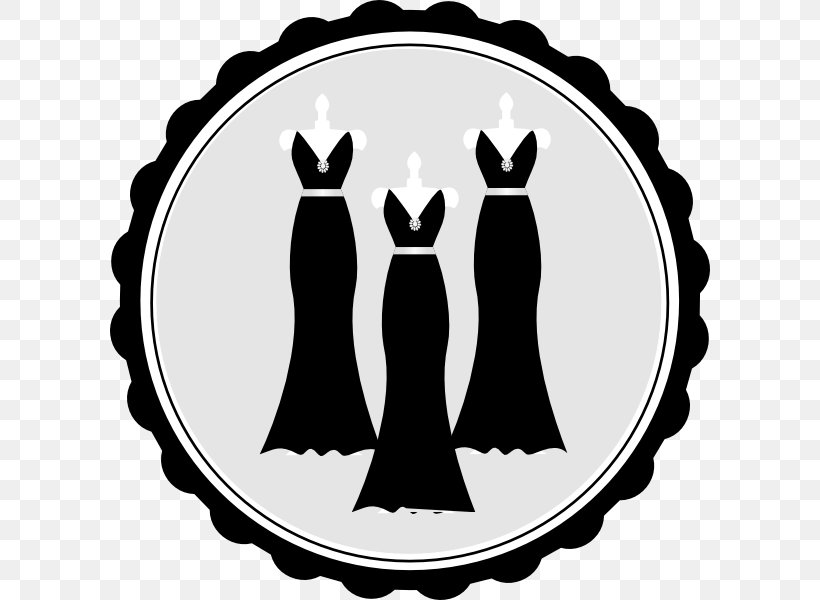 Wedding Ring Engagement Ring Wedding Invitation Clip Art, PNG, 600x600px, Wedding Ring, Black, Black And White, Bride, Bridesmaid Download Free