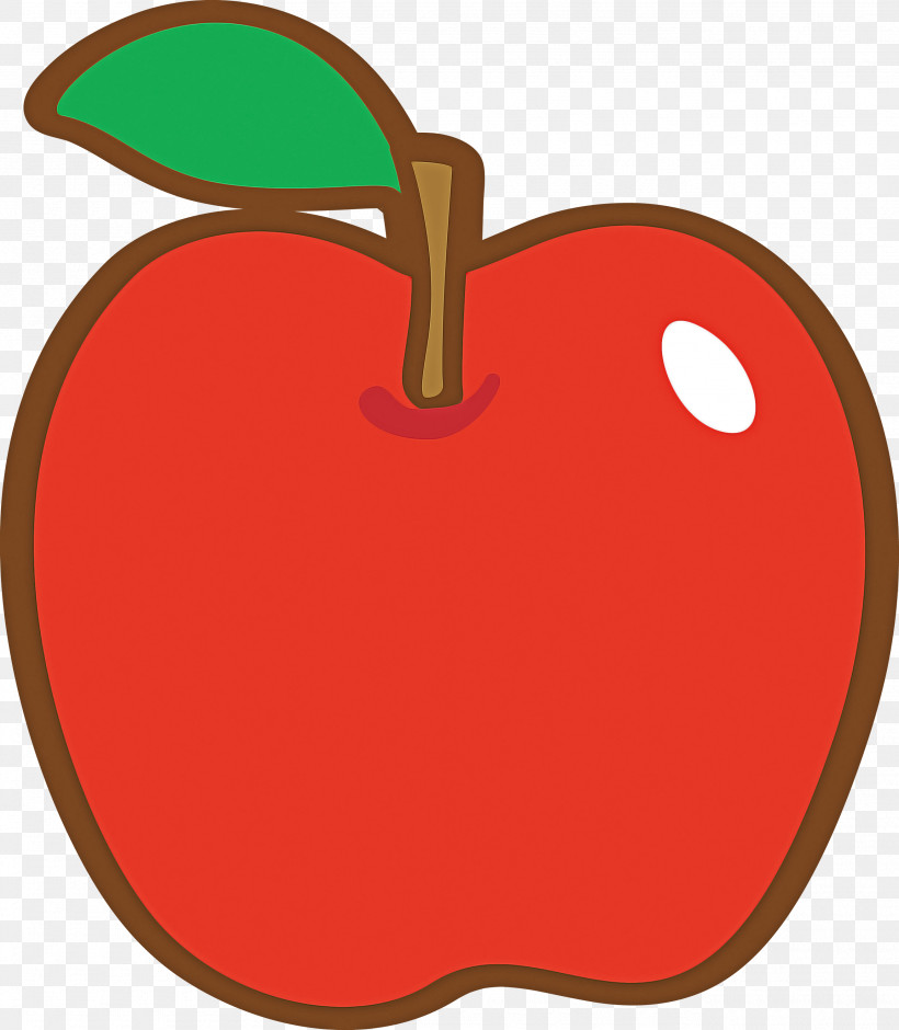 Cartoon Plants Red Fruit, PNG, 2615x3000px, Apple, Biology, Cartoon, Cartoon Apple, Fruit Download Free