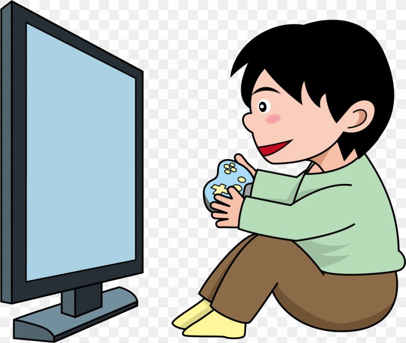 Home Video Game Console Computer Monitors Clip Art, PNG, 950x802px, Video Game, Cartoon, Child, Communication, Computer Monitor Download Free