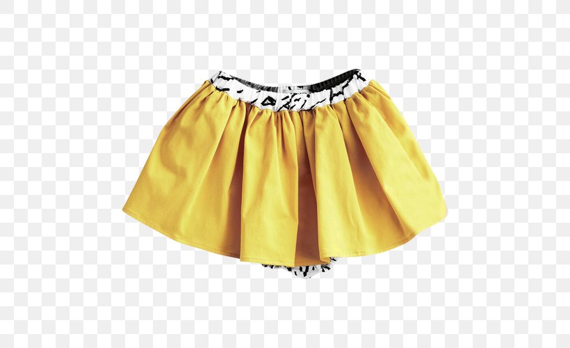 Skirt Shorts, PNG, 500x500px, Skirt, Clothing, Shorts, Yellow Download Free
