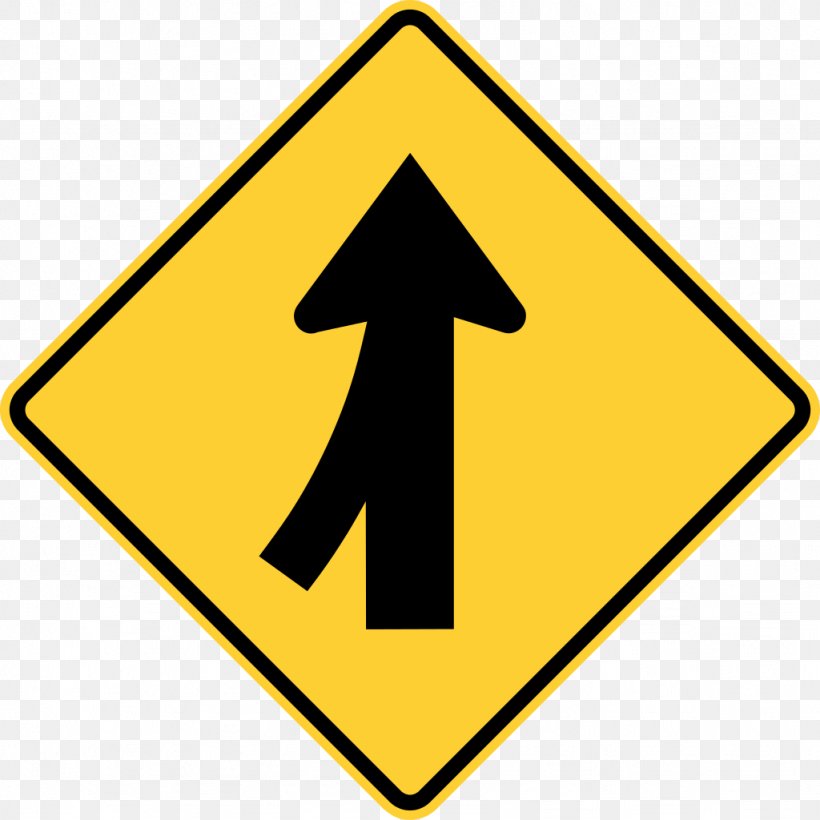 Traffic Sign Merge Lane Warning Sign, PNG, 1024x1024px, Traffic Sign, Area, Brand, Carriageway, Driving Download Free
