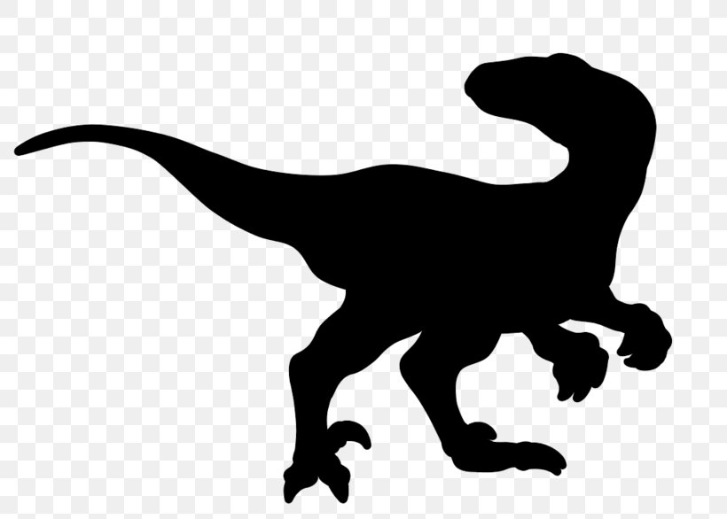 Velociraptor Tyrannosaurus Clip Art Line Silhouette, PNG, 800x586px, Velociraptor, Blackandwhite, Claw, Dinosaur, Head Download Free
