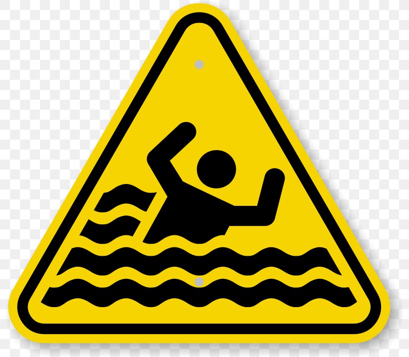 Warning Sign Drowning Symbol Clip Art, PNG, 800x716px, Warning Sign, Ansi Z535, Area, Drowning, Hazard Download Free