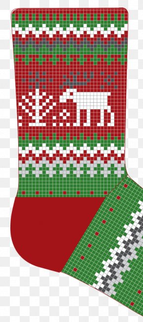Christmas Stocking Pattern - Christmas Stockings Knitting Pattern Textile Pattern PNG