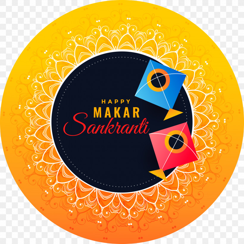 Happy Makar Sankranti Hinduism Harvest Festival, PNG, 3000x3000px, Happy Makar Sankranti, Bhogi, Circle, Harvest Festival, Hinduism Download Free