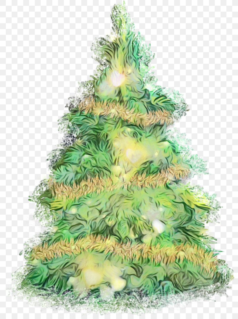 Christmas Tree, PNG, 800x1100px, Watercolor, Christmas Decoration, Christmas Tree, Colorado Spruce, Green Download Free