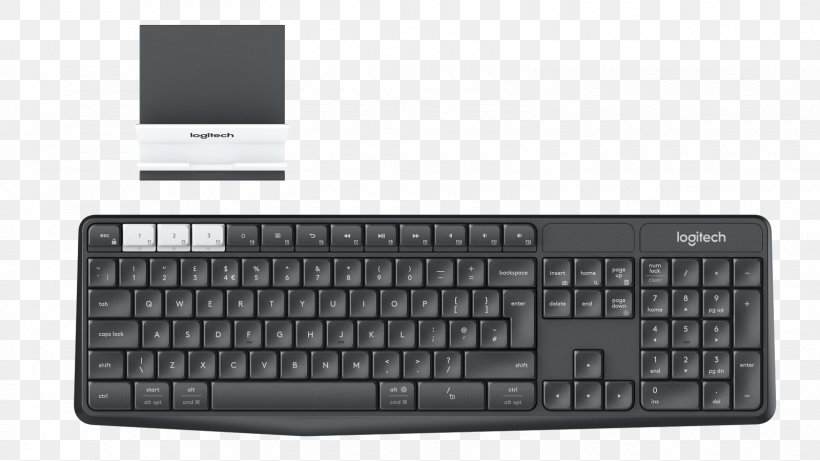 Computer Keyboard Computer Mouse Wireless Keyboard Laptop Logitech, PNG, 1600x900px, Computer Keyboard, Computer Accessory, Computer Component, Computer Mouse, Electronic Device Download Free