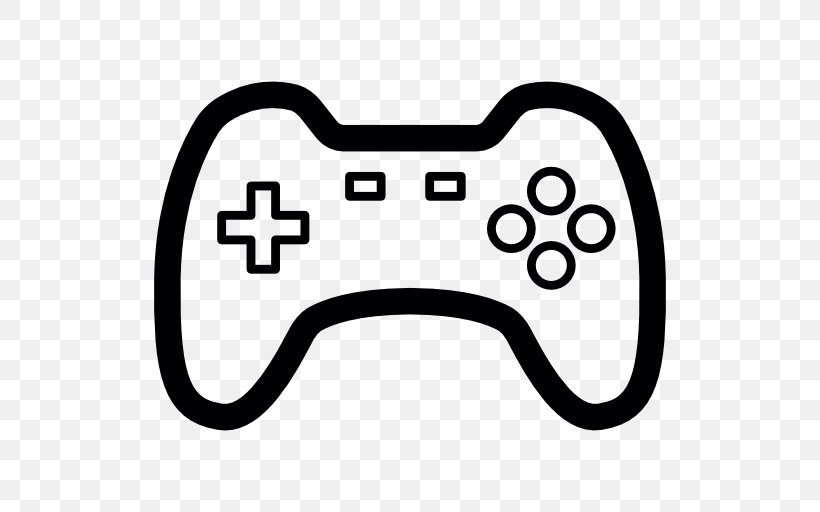 Joystick Game Controllers Video Game Consoles, PNG, 512x512px, Joystick, Area, Black, Black And White, Game Download Free