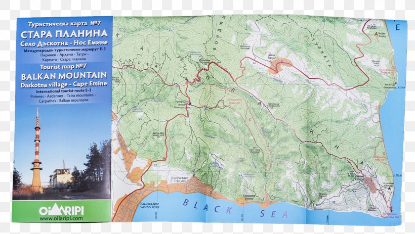 Kom Peak Tourist Map Kom–Emine Trail Map, PNG, 1500x848px, Map, Atlas, Balkan Mountains, Balkans, Bulgaria Download Free