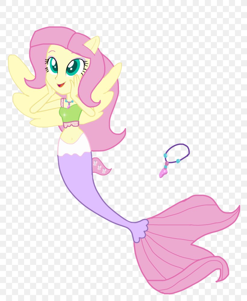 Fluttershy Mermaid Rainbow Dash Pony Equestria, PNG, 800x1000px, Fluttershy, Art, Cartoon, Deviantart, Drawing Download Free