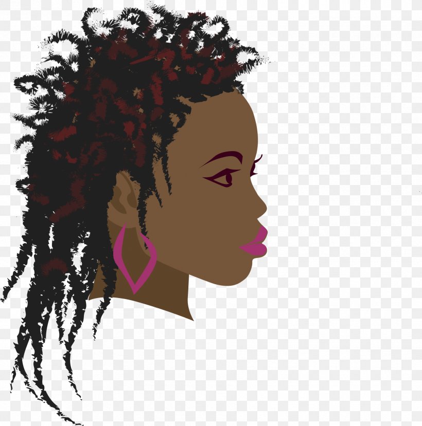 Africa Braid Woman Black Clip Art, PNG, 1826x1847px, Watercolor, Cartoon, Flower, Frame, Heart Download Free