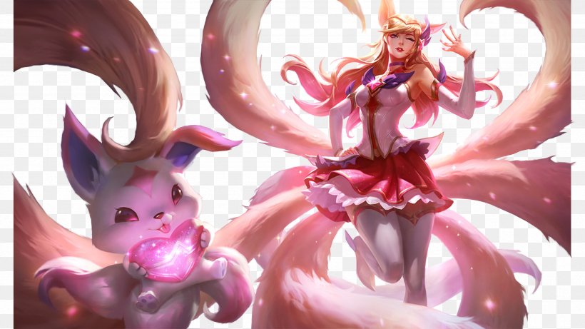 Ahri League Of Legends Nine-tailed Fox Video Game, PNG, 2560x1440px, Watercolor, Cartoon, Flower, Frame, Heart Download Free