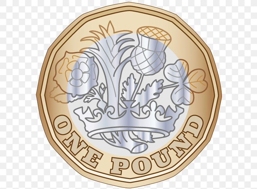 Coins Of The Pound Sterling One Pound Coins Of The Pound Sterling Clip Art, PNG, 600x604px, Coin, Badge, Coins Of The Pound Sterling, Colored Coins, Currency Download Free