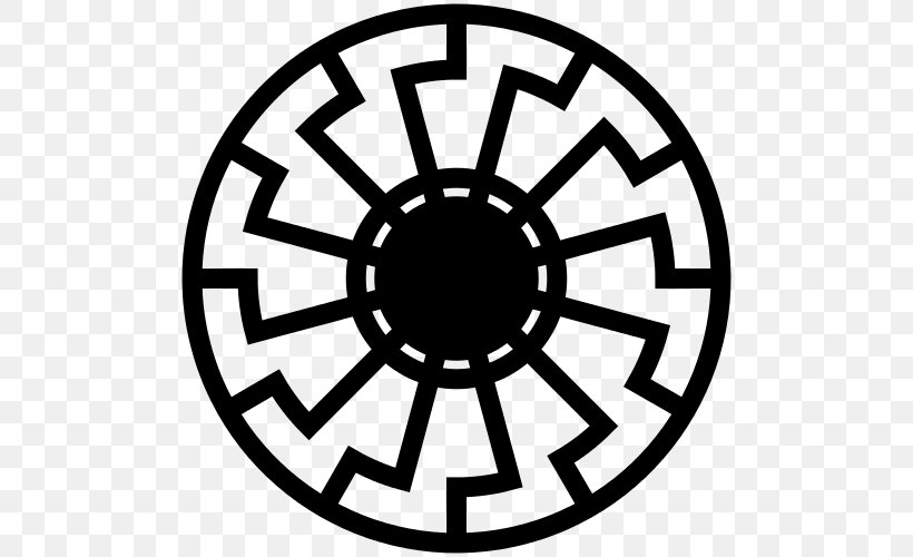 Coming Race EasyRead Edition Black Sun Wewelsburg Nazism Suns In Alchemy, PNG, 500x500px, Coming Race Easyread Edition, Alchemy, Area, Bicycle Wheel, Black And White Download Free