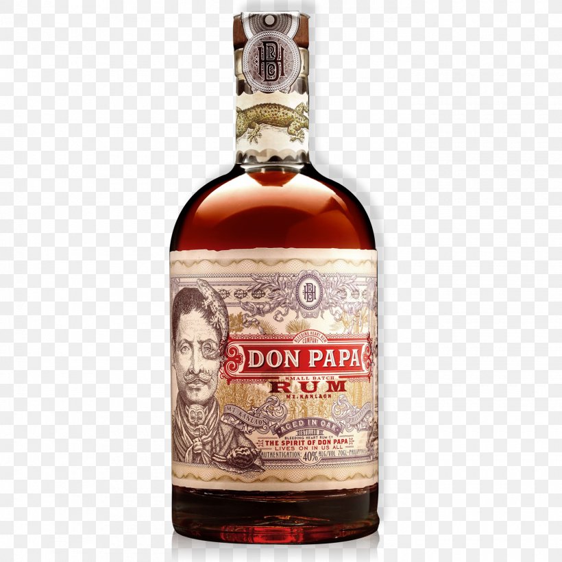 Don Papa Rum Liquor Light Rum Gin, PNG, 1400x1400px, Rum, Alcohol, Alcoholic Beverage, Alcoholic Drink, Bacardi Download Free