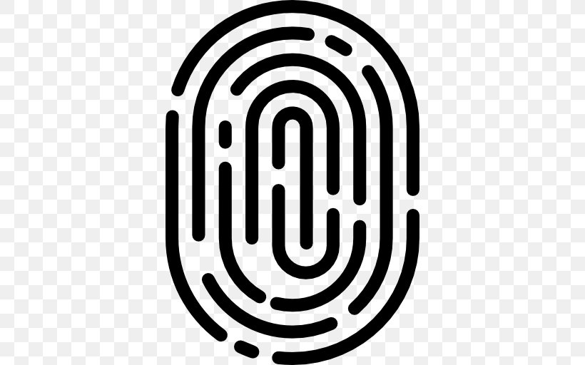 Fingerprint Logo, PNG, 512x512px, Fingerprint, Biometrics, Black And White, Brand, Iris Recognition Download Free