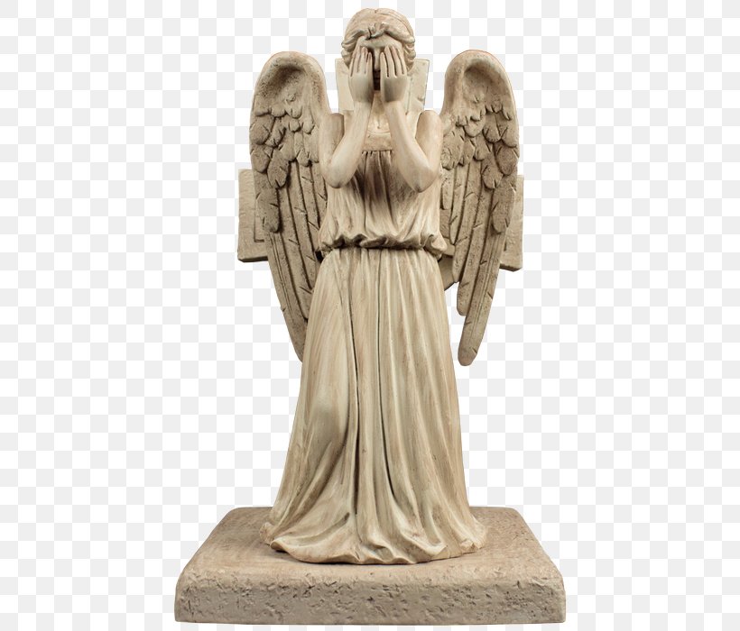 Weeping Angel Statue Sculpture The Doctor Png 445x700px Weeping
