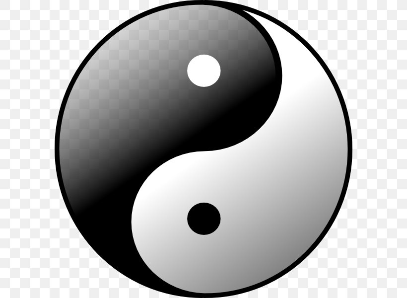 Yin And Yang Symbol Clip Art, PNG, 600x600px, Yin And Yang, Black And White, Google Images, Graphic Arts, Monochrome Download Free