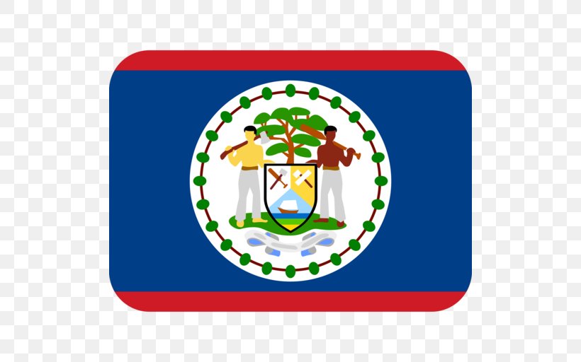 Flag Of Belize Flag Of Mexico Emoji, PNG, 512x512px, Flag Of Belize, Area, Belize, Civil Flag, Coat Of Arms Of Belize Download Free