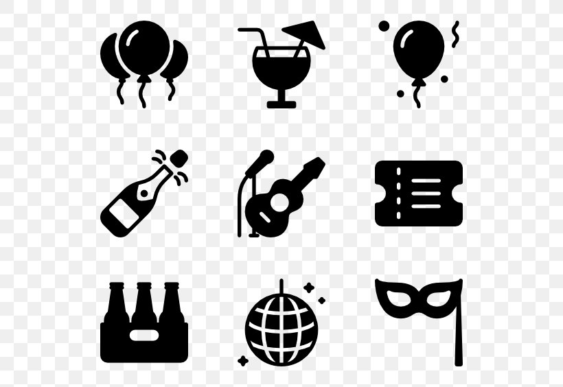 Clip Art, PNG, 600x564px, Party, Black, Black And White, Brand, Communication Download Free