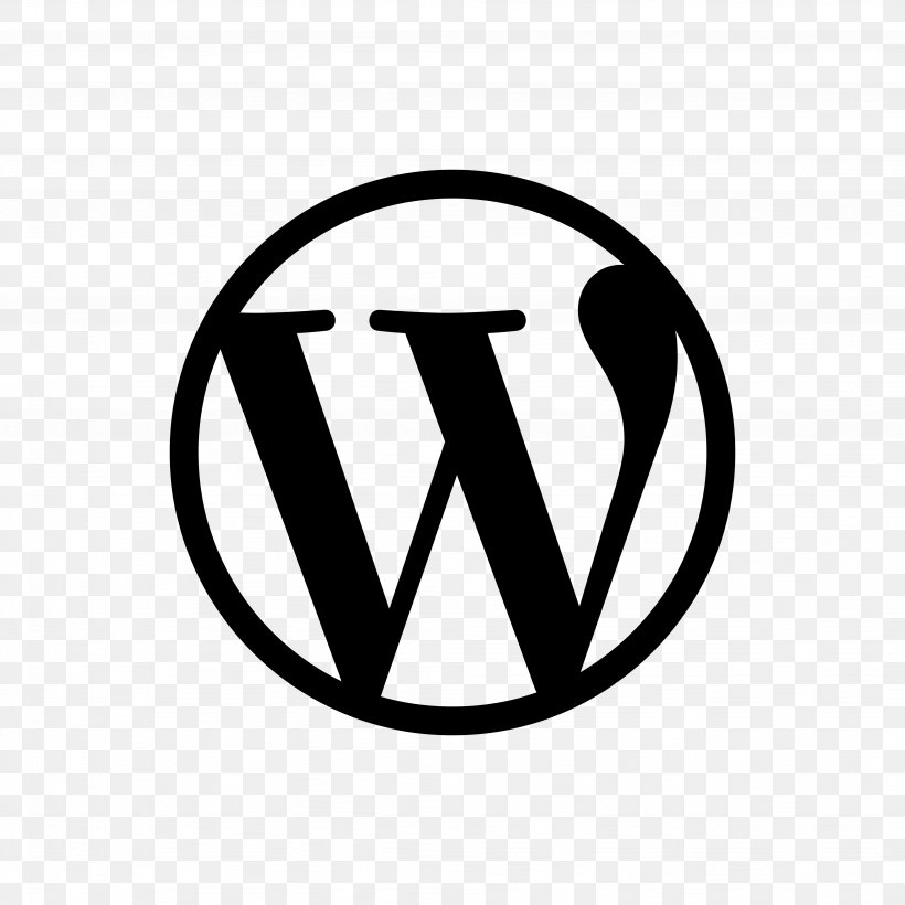 WordPress Blog Plug-in Font Awesome, PNG, 4096x4096px, Wordpress, Area, Bbpress, Black And White, Blog Download Free