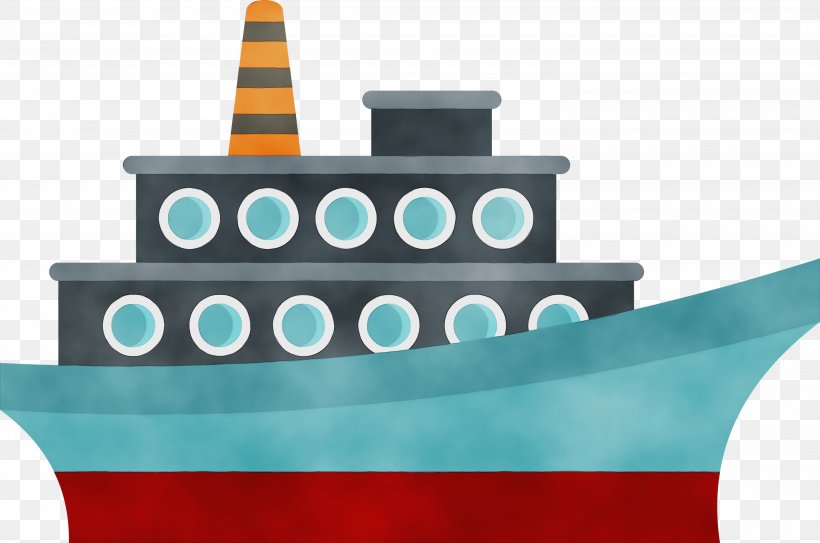 Aqua Teal Ship Clip Art Cake Decorating Supply, PNG, 3000x1988px, Watercolor, Aqua, Cake Decorating Supply, Paint, Ship Download Free