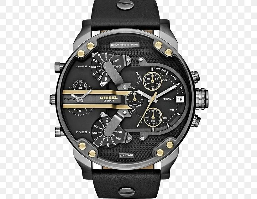 Diesel Mr. Daddy 2.0 Diesel Mega Chief Chronograph Watch, PNG, 641x635px, Diesel Mr Daddy 20, Black Leather Strap, Brand, Chronograph, Diesel Download Free