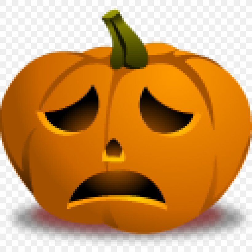 Jack-o'-lantern Pumpkin Face Sadness Clip Art, PNG, 1024x1024px, Jacko Lantern, Apple, Calabaza, Cucurbita, Emoticon Download Free