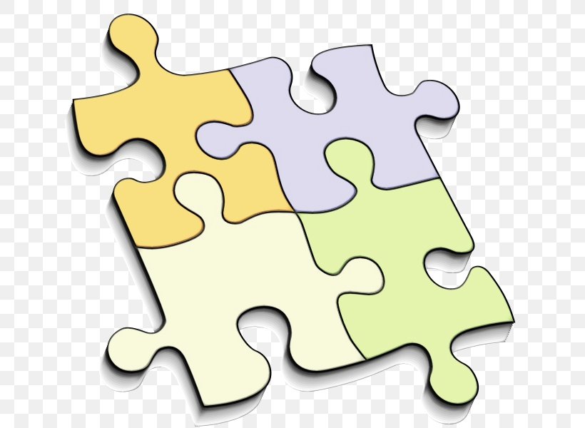 Jigsaw Puzzle Yellow Puzzle, PNG, 667x600px, Watercolor, Jigsaw Puzzle, Paint, Puzzle, Wet Ink Download Free