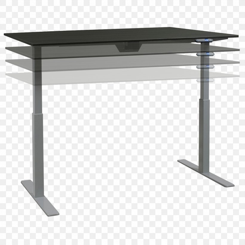 Sit-stand Desk Table Standing Desk Office, PNG, 1500x1500px, Desk, Furniture, Grey, Interior Design Services, Light Download Free