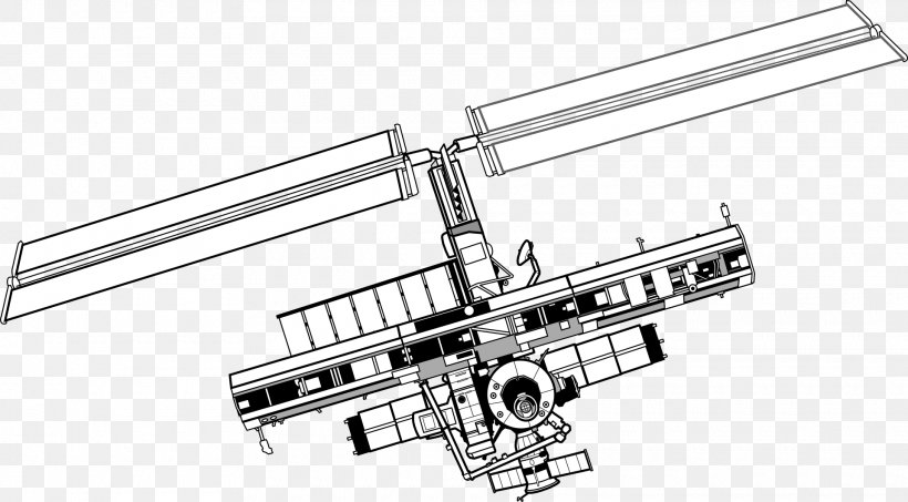 International Space Station Spacecraft Clip Art, PNG, 1920x1063px, International Space Station, Aerospace, Astronaut, Black And White, Engineering Download Free