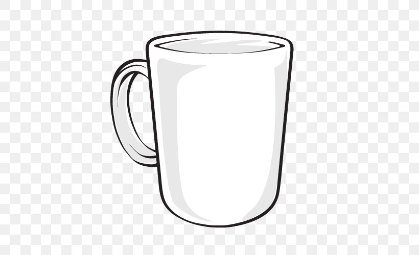 Vector Graphics Mug Clip Art Coffee Cup Image, PNG, 500x500px, Mug, Beer Glasses, Black And White, Coffee Cup, Cup Download Free