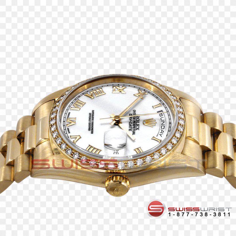 Colored Gold Rolex Day-Date Watch Strap, PNG, 1000x1000px, Gold, Bling Bling, Blingbling, Brand, Colored Gold Download Free