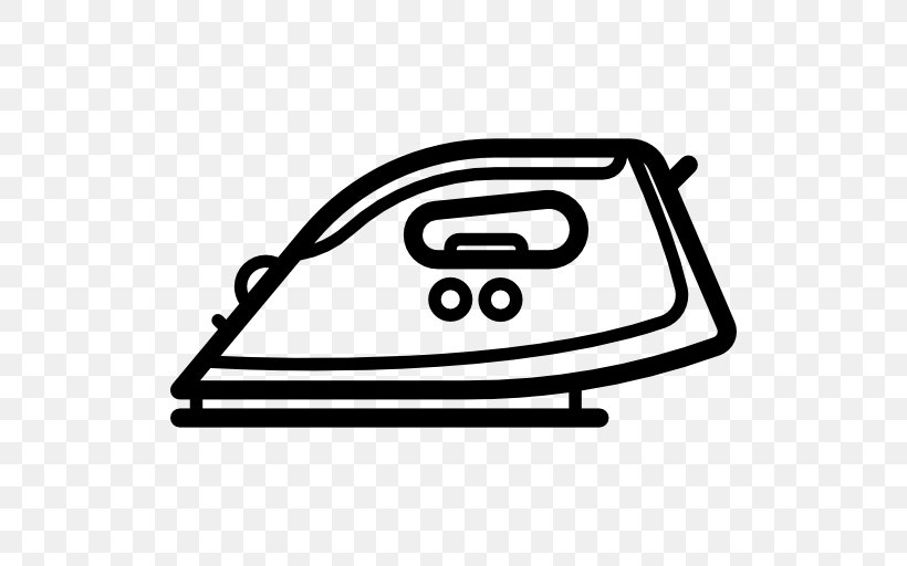 Ironing Clothes Iron Industrial Laundry, PNG, 512x512px, Ironing, Area, Auto Part, Automotive Lighting, Black And White Download Free