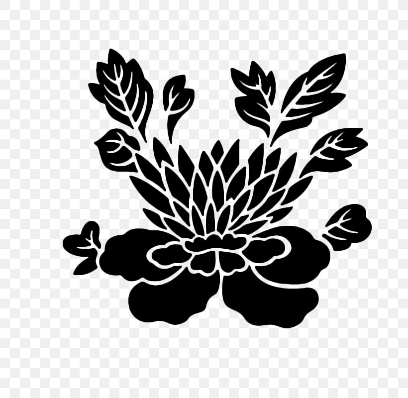 Leaf Black Black-and-white Plant Flower, PNG, 800x800px, Leaf, Black, Blackandwhite, Flower, Herbaceous Plant Download Free