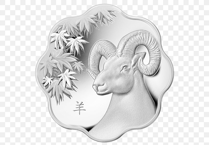 Sheep Silver Coin Gold, PNG, 570x570px, Sheep, Black And White, Coin, Dishware, Dollar Coin Download Free
