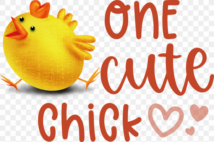 One Cute Chick Easter Day Happy Easter, PNG, 2999x1989px, Easter Day, Beak, Chicken, Fruit, Happiness Download Free