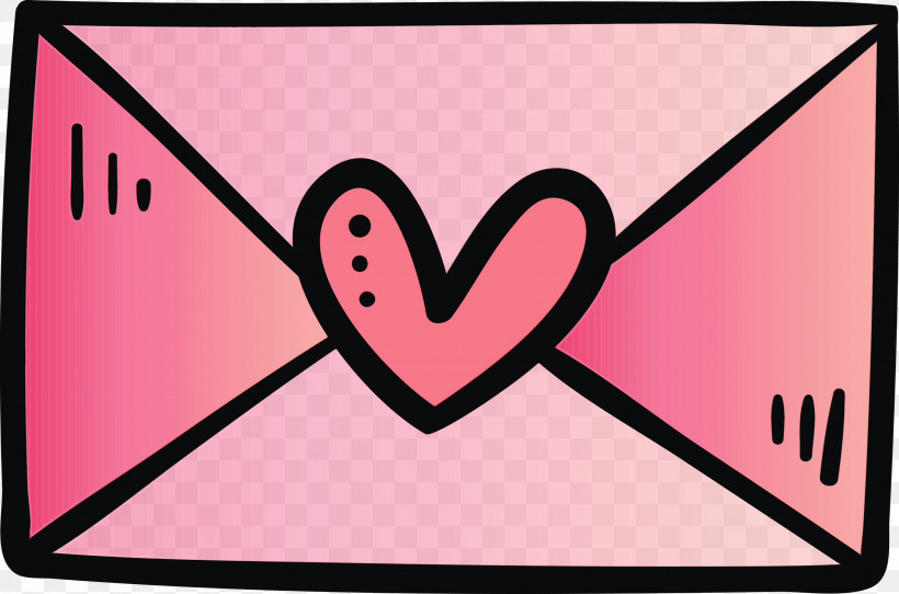 Pink Line Heart Magenta Line Art, PNG, 3000x1986px, Valentines Day, Heart, Letter, Line, Line Art Download Free